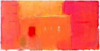 Red and orange rectangular shapes overlap