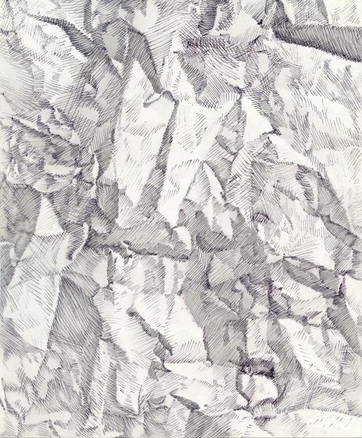 Illusion of the composition to look like crumpled paper