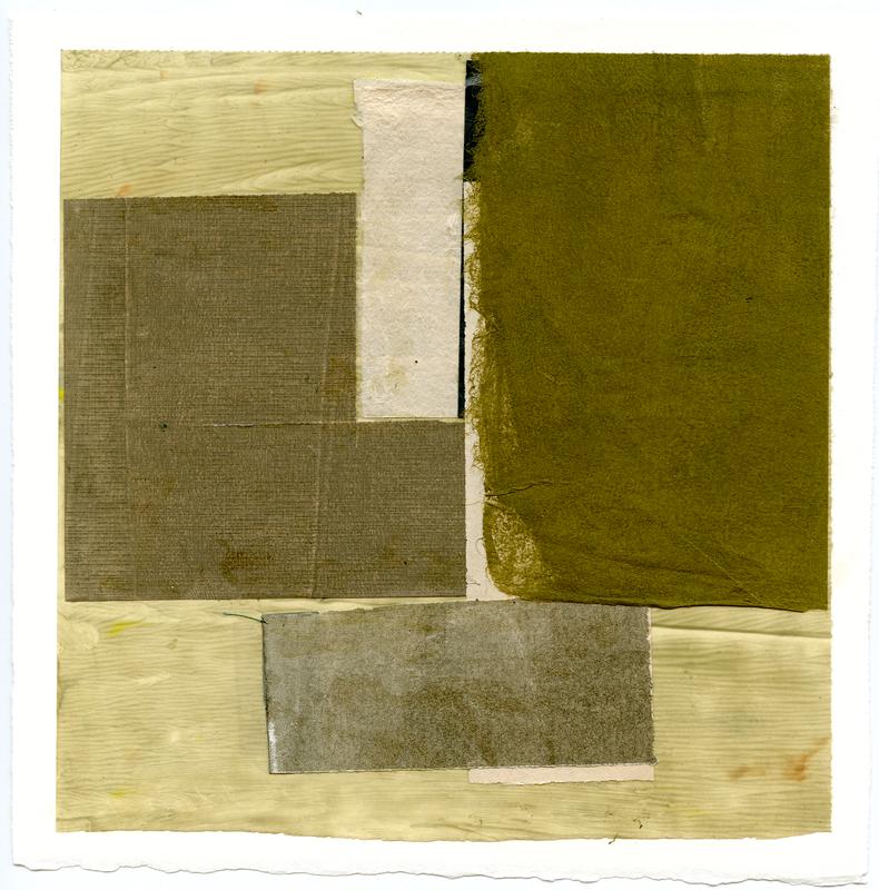 Olive green rectangles in a square